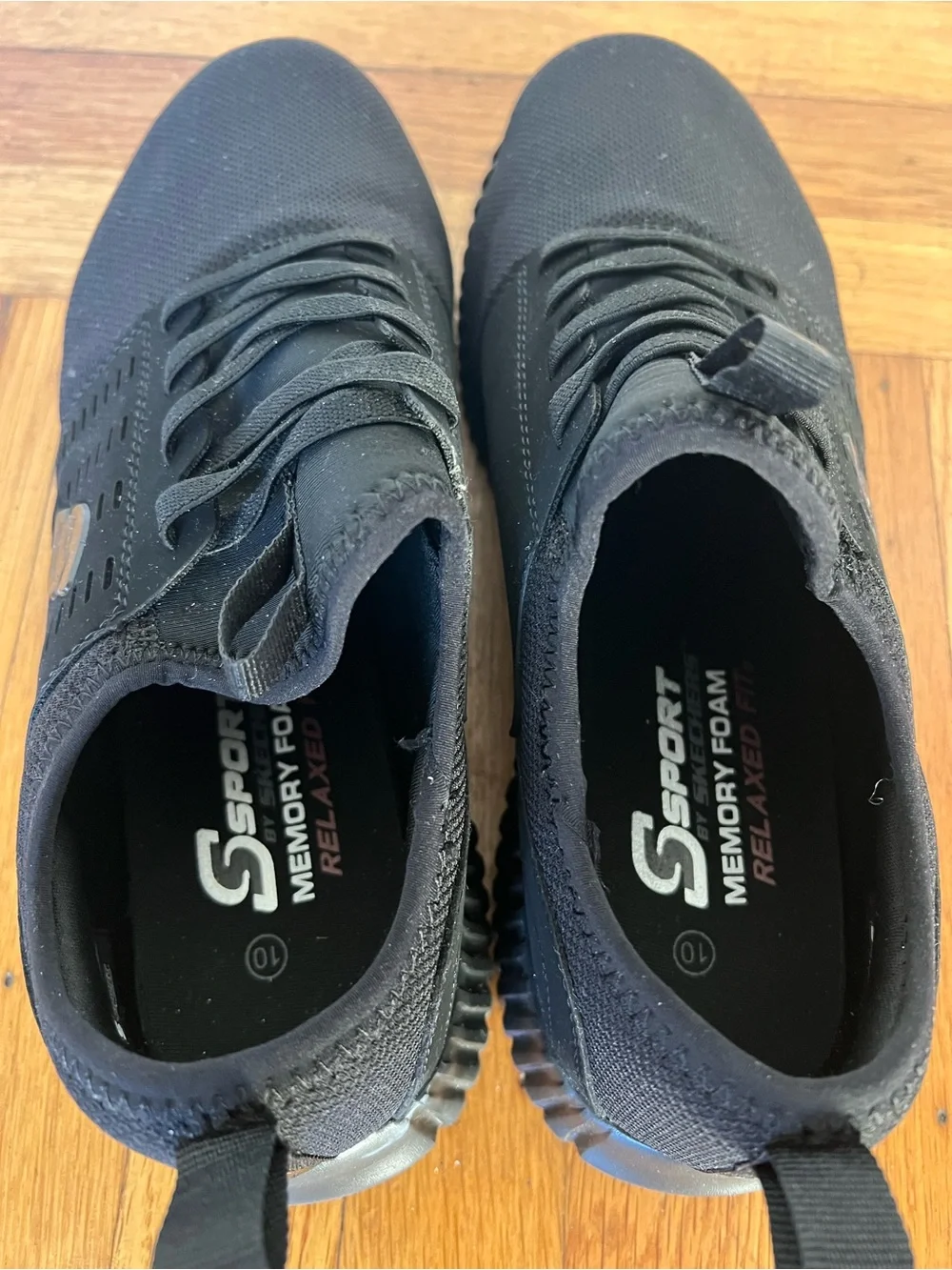 S Sport by Skechers Slip-In Men's Black Lightweight Slip-On Knit Sneakers Sz 10
